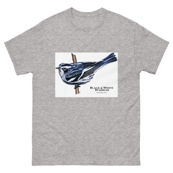 Black & White Warbler - Unisex classic tee - Image 16