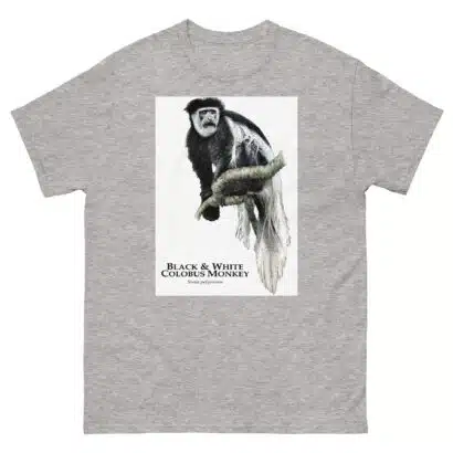Black & White Colobus Monkey - Unisex classic tee - Image 16