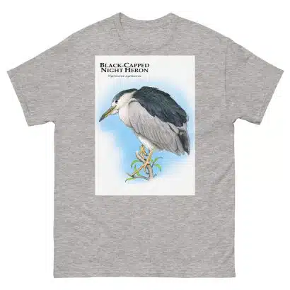 Black-Capped Night Heron - Unisex classic tee - Image 16