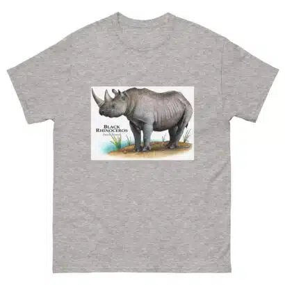 Black Rhinoceros - Unisex classic tee - Image 16
