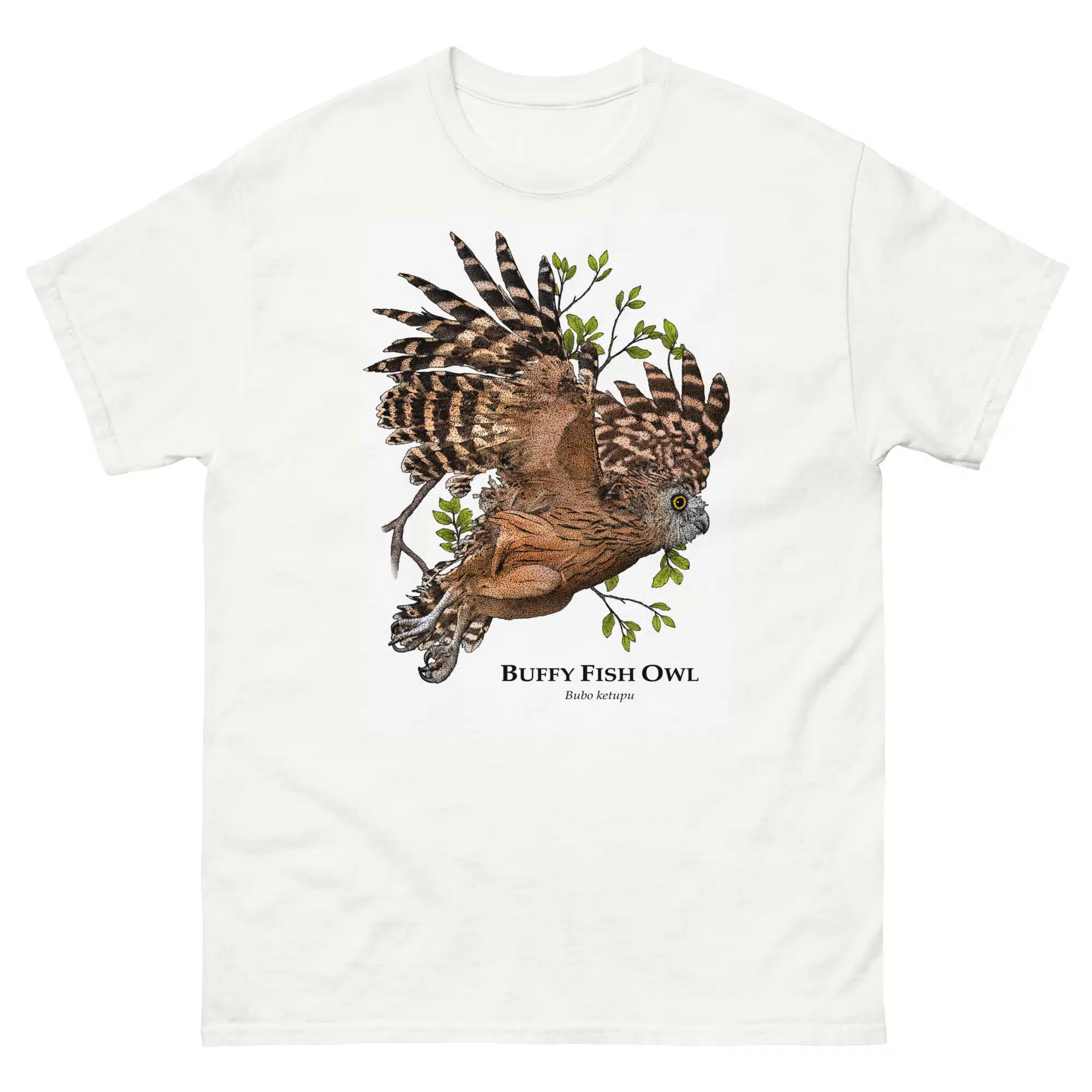 Buffy Fish-Owl unisex-classic-tee-white Buffy Fish-Owl (Ketupa ketupu) t-shirt