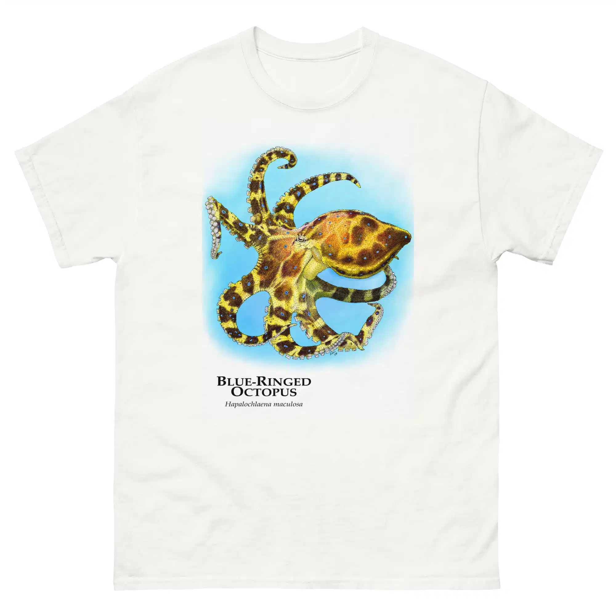 Blue-Ringed Octopus (unisex-classic-tee Blue-Ringed Octopus (Hapalochlaena maculosa) T-SHIRT