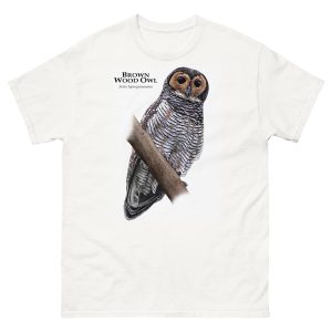 Brown Wood Owl (Strix leptogrammica) t-shirt