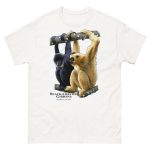 Black-Crested Gibbons (Nomascus concolor) t-shirt