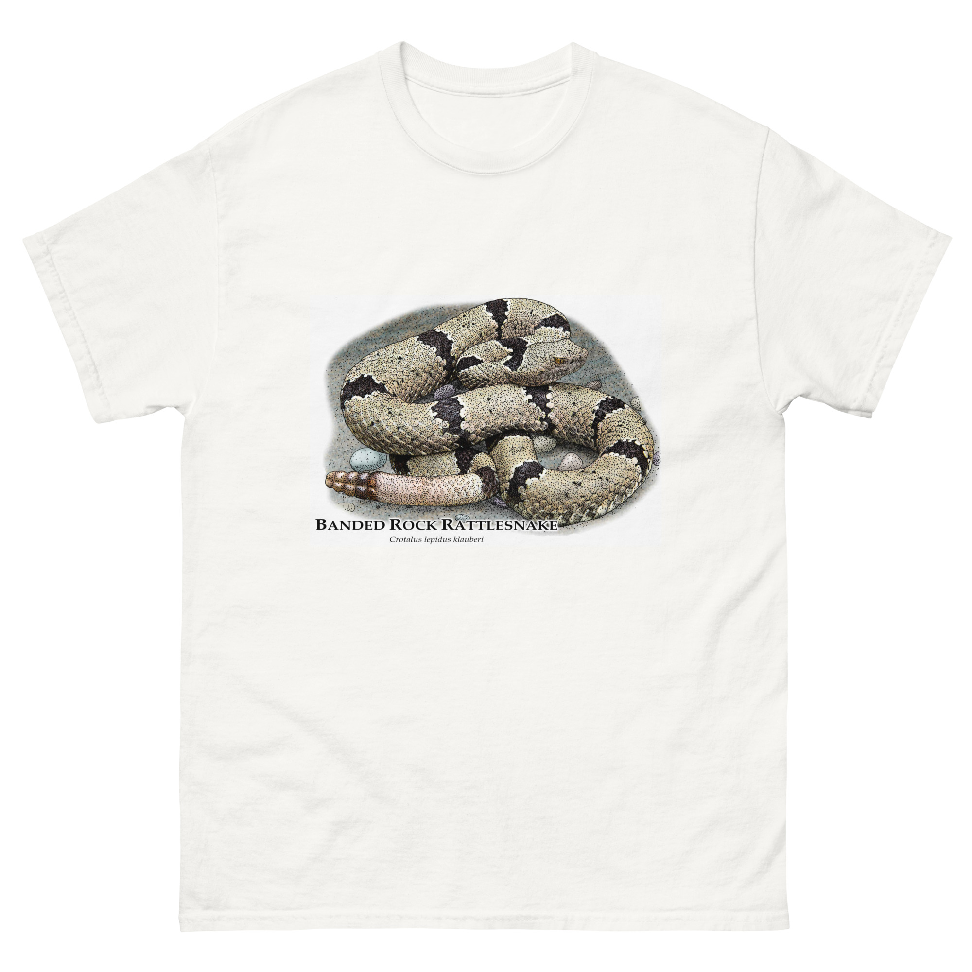 Banded Rock Rattlesnake unisex-classic-tee Banded Rock Rattlesnake (Crotalus lepidus klauberi) t-shirt