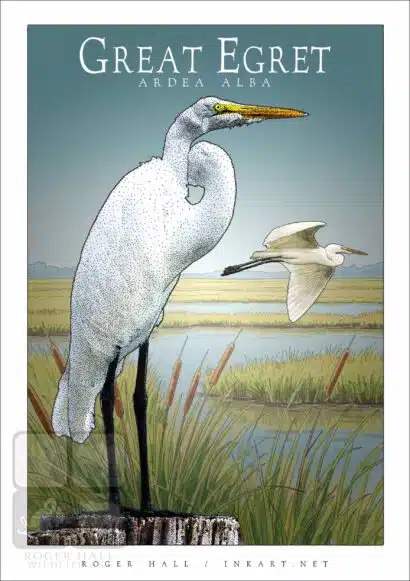 Great Egret - Unisex classic tee - Image 2