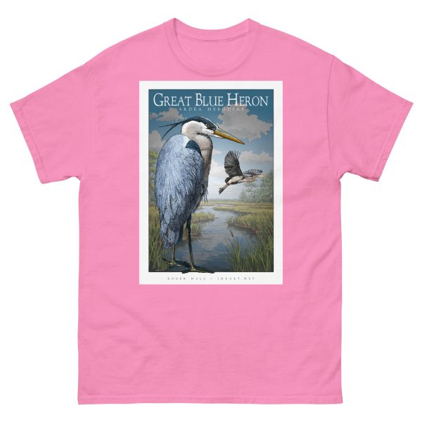 Great Blue Heron - Unisex classic tee - Image 8