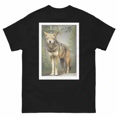 Red Wolf - Unisex classic tee - Image 3