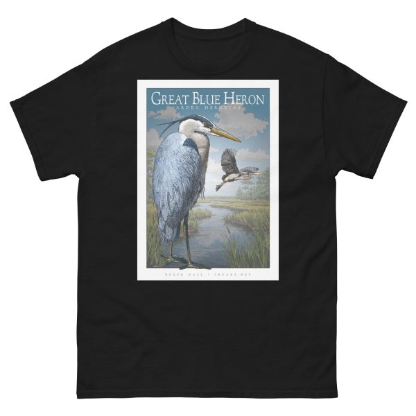 Great Blue Heron - Unisex classic tee - Image 3