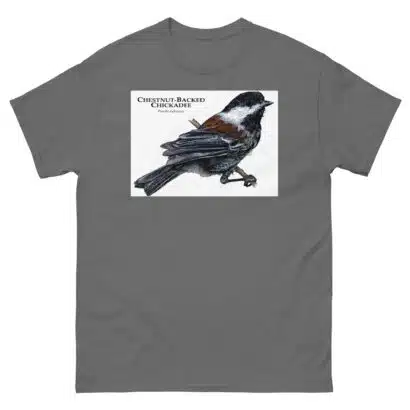 Chestnut-Backed Chickadee - Unisex classic tee - Image 6
