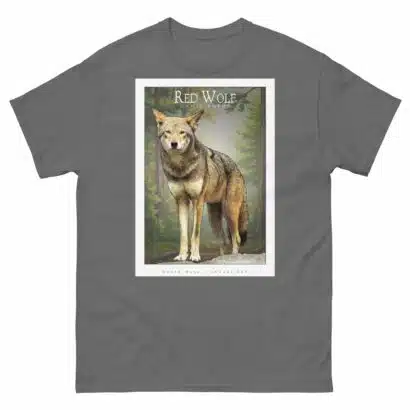 Red Wolf - Unisex classic tee - Image 5