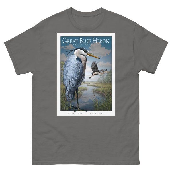 Great Blue Heron - Unisex classic tee - Image 5