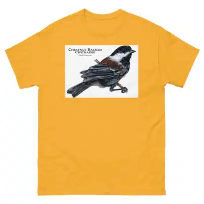 Chestnut-Backed Chickadee - Unisex classic tee - Image 14