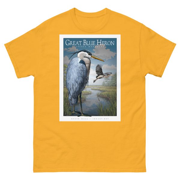 Great Blue Heron - Unisex classic tee - Image 9