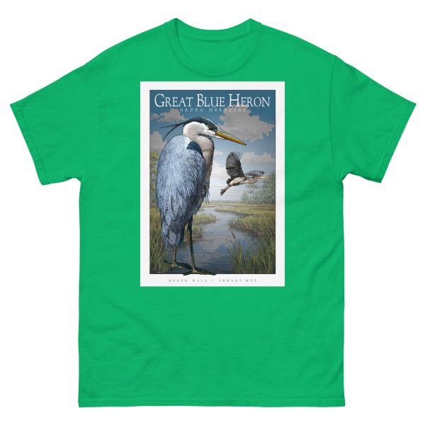 Great Blue Heron - Unisex classic tee - Image 7