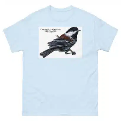 Chestnut-Backed Chickadee - Unisex classic tee - Image 18