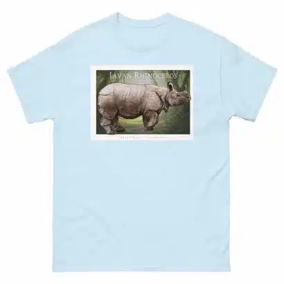 Javan Rhinoceros - Unisex classic tee - Image 11