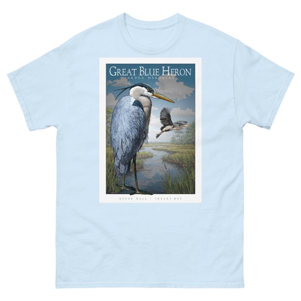 Great Blue Heron - Unisex classic tee - Image 11