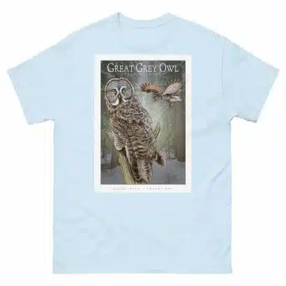 Great Grey Owl - Unisex classic tee - Image 11