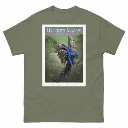 Hyacinth Macaw - unisex classic tee - Image 6