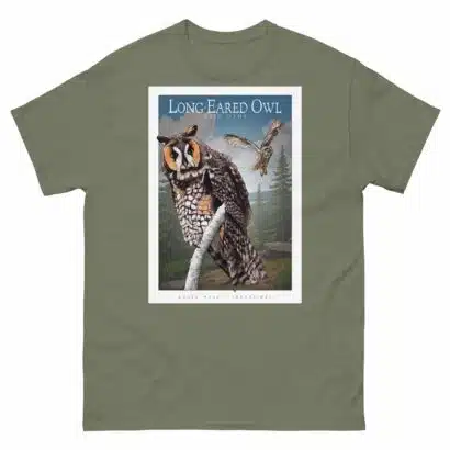 Long-Eared Owl - Unisex classic tee - Image 6