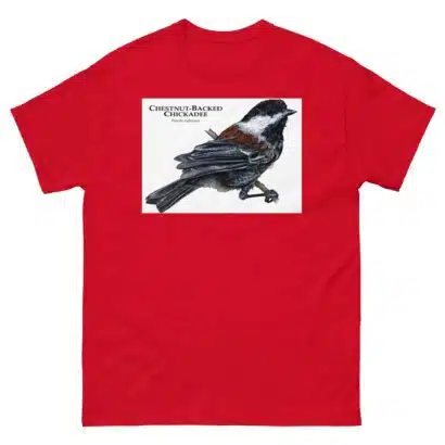 Chestnut-Backed Chickadee - Unisex classic tee - Image 4