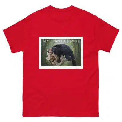 Black Howler Monkey - Unisex classic tee - Image 3