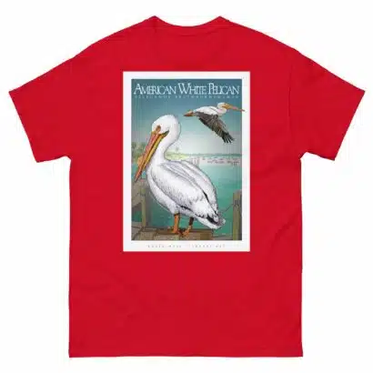 American White Pelican - Unisex classic tee - Image 4