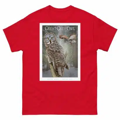 Great Grey Owl - Unisex classic tee - Image 4