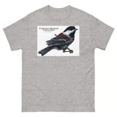 Chestnut-Backed Chickadee - Unisex classic tee - Image 16