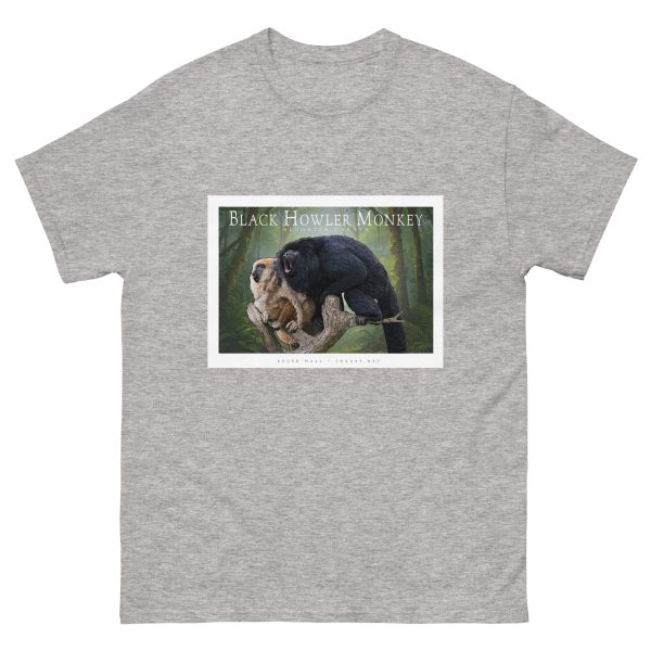 Black Howler Monkey - Unisex classic tee - Image 9