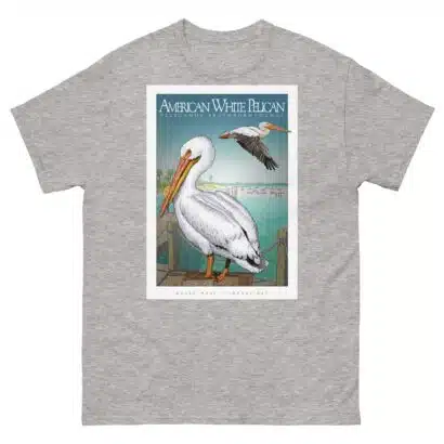American White Pelican - Unisex classic tee - Image 10