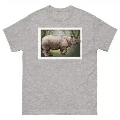 Javan Rhinoceros - Unisex classic tee - Image 10