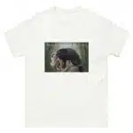 Fine art illustration of a Black Howler Monkey printed on a high-quality 100% unisex cotton t-shirt.