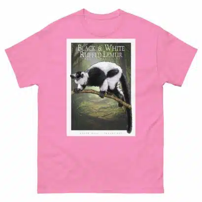 Black and White Ruffed Lemur - Unisex classic tee - Image 8