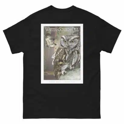 Western Screech Owl - Unisex classic tee - Image 3
