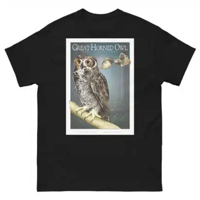 Great-Horned Owl - Unisex classic tee - Image 3