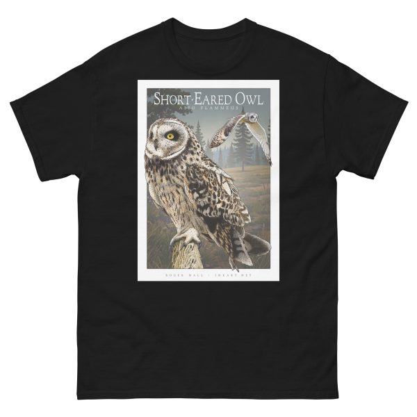 Short-Eared Owl - Unisex classic tee - Image 3
