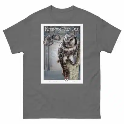 Northern Hawk-Owl - Unisex classic tee - Image 5