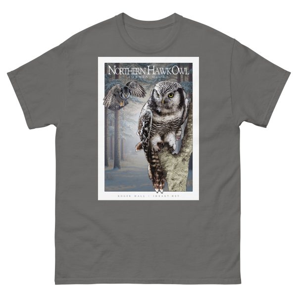 Northern Hawk-Owl - Unisex classic tee - Image 5
