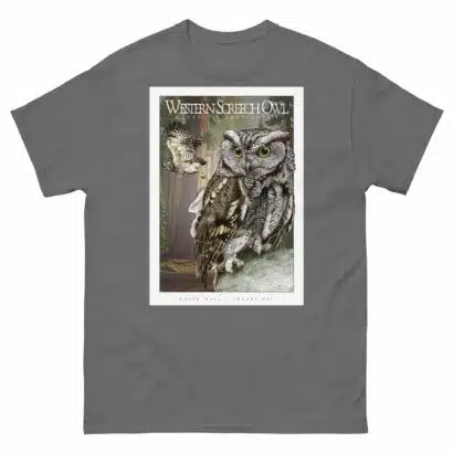 Western Screech Owl - Unisex classic tee - Image 5