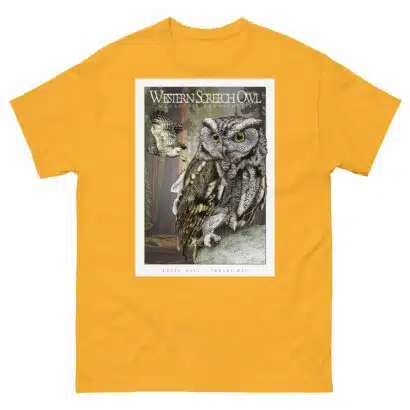 Western Screech Owl - Unisex classic tee - Image 9