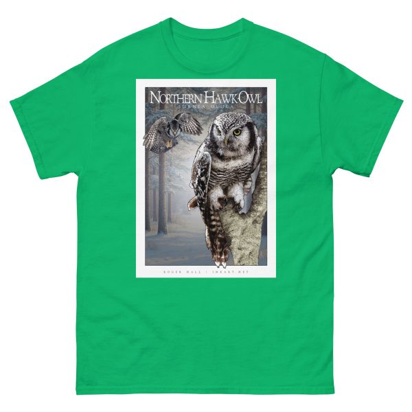 Northern Hawk-Owl - Unisex classic tee - Image 7
