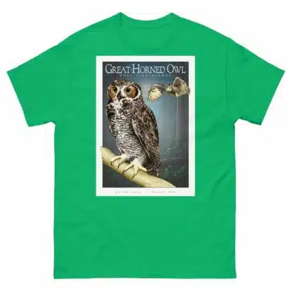 Great-Horned Owl - Unisex classic tee - Image 7