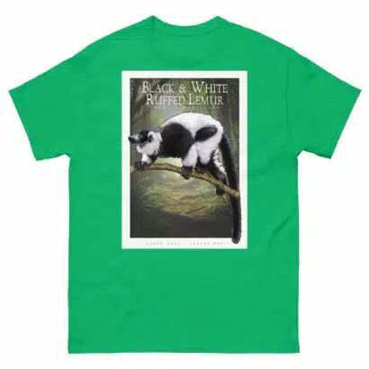 Black and White Ruffed Lemur - Unisex classic tee - Image 7