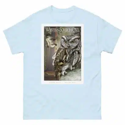 Western Screech Owl - Unisex classic tee - Image 11