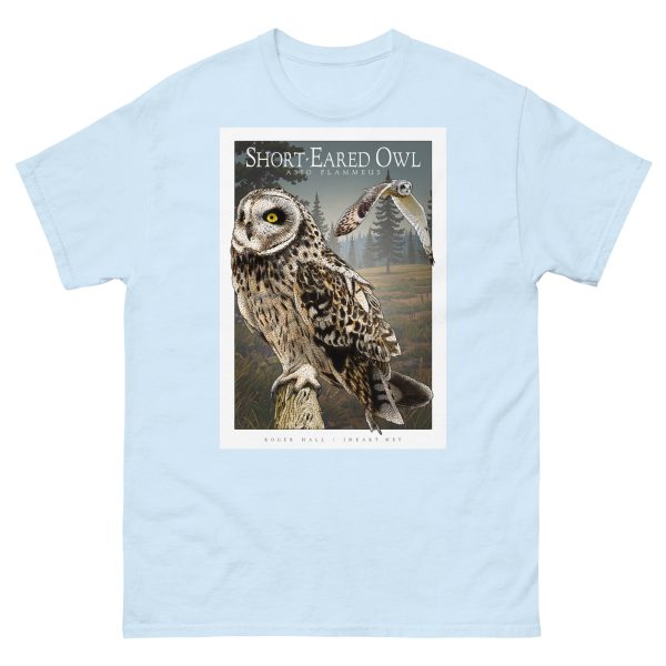Short-Eared Owl - Unisex classic tee - Image 11