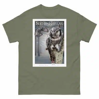 Northern Hawk-Owl - Unisex classic tee - Image 6