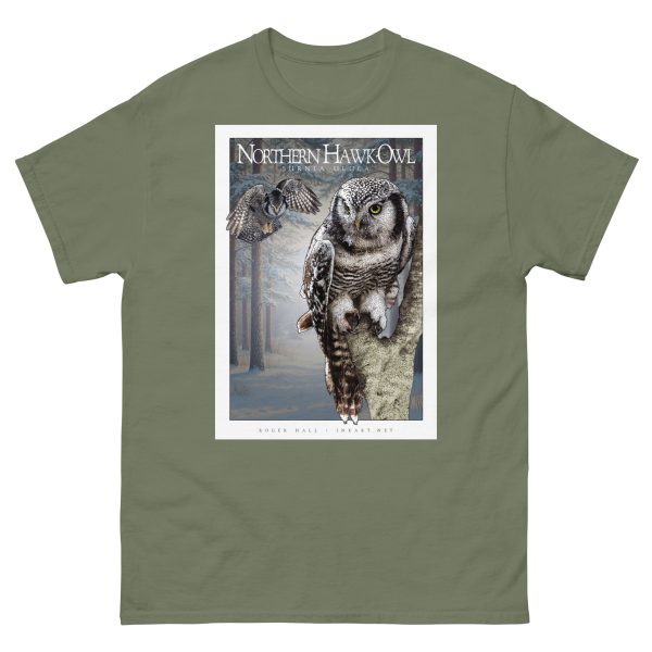 Northern Hawk-Owl - Unisex classic tee - Image 6
