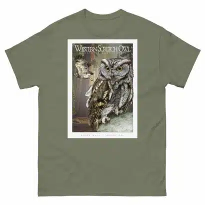 Western Screech Owl - Unisex classic tee - Image 6